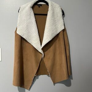 Signature Stidio Woman Faux Shearling Vest Sz 3X